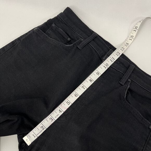 Mother Jeans High Waisted Rider Ankle Not Guilty Black Denim Sz 27 Straight Leg - Picture 13 of 16